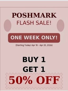 Poshmark Flash Sale BOGO 50% off